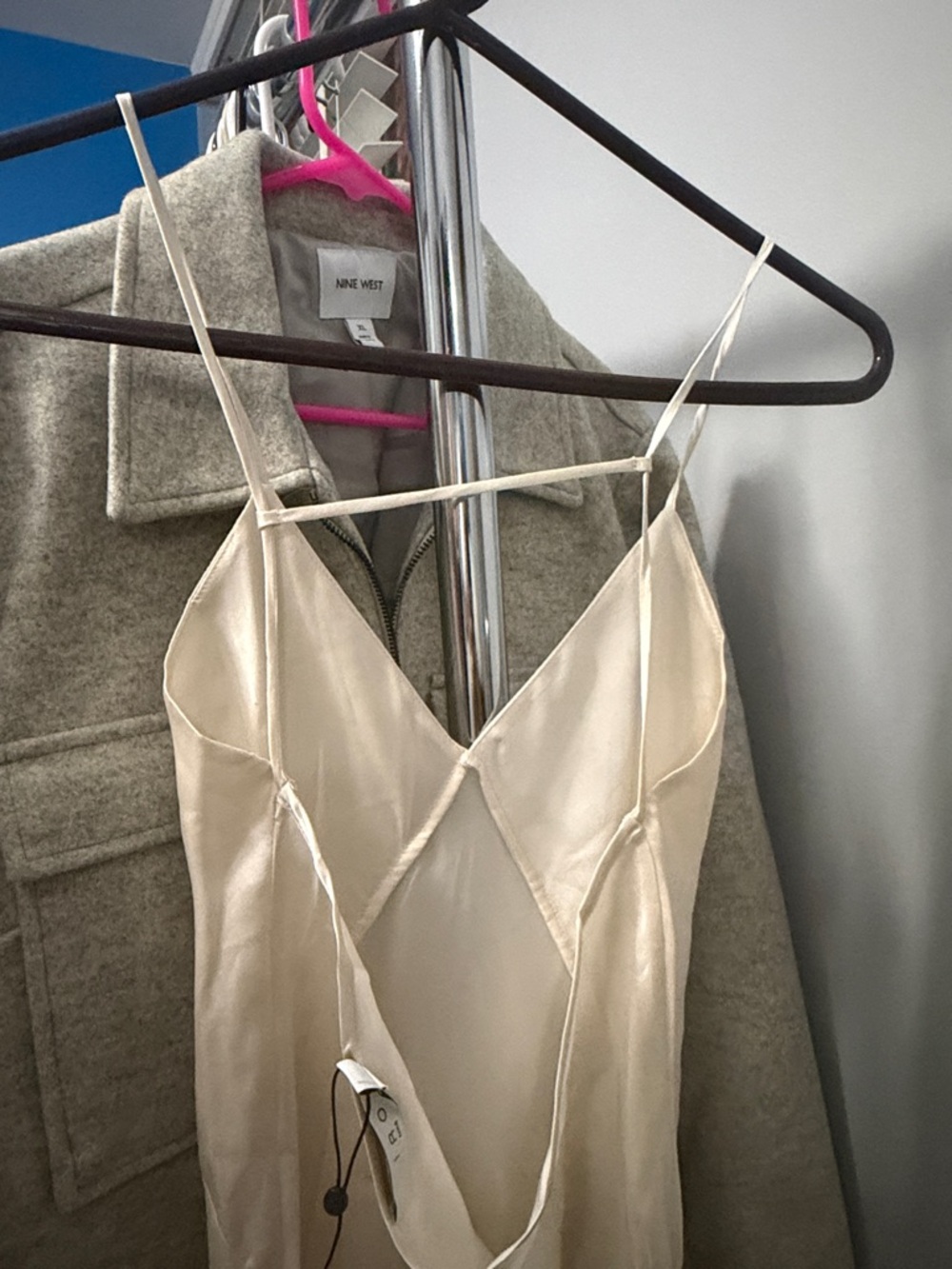 IRO Ivory Silk Slip Dress - Picture 5 of 6